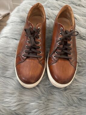 Magnanni Men's Calfskin Low Top Sneakers size 14